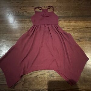 About A Girl Burgundy Sleeveless Dress